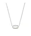 Kendra Scott Elisa Silver Pendant Necklace in Ivory Mother-of-Pearl