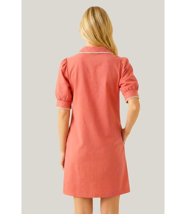 Suzy Coral Scuba Dress