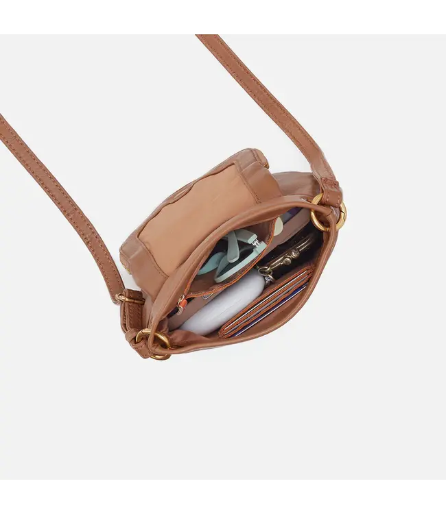 Hobo Fern Zip-Flap Crossbody Timber Brown