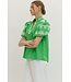 Cellia Green Embroidered Top