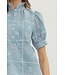 Liza Chambray Embroidered Top