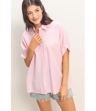 HYFVE Inc Summer Pink Striped Top