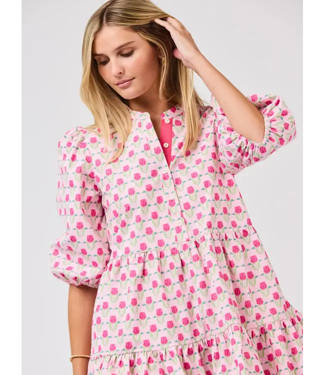 Riley Pink Flora Fanfare Dress