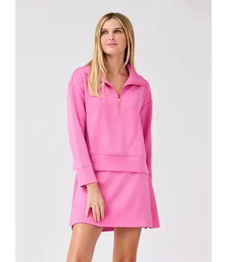 Regan Pink Half Zip Pullover