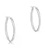Enewton Oval Sterling Silver 1" Hoop Textured