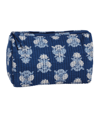 Navy Cornflower Cosmetic Case