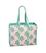 Pink Dahlia Floral Tote