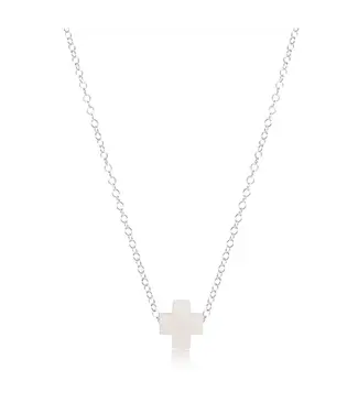 enewton design Enewton Off White Signature Cross Sterling Necklace