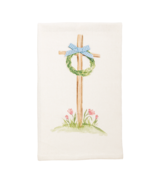 Easter Cross Wreath Towel