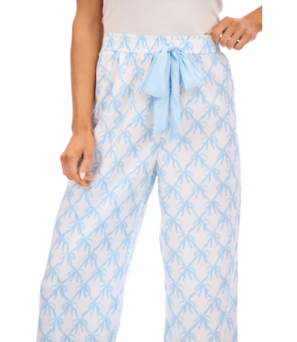 Blue Bow Pajama Pants