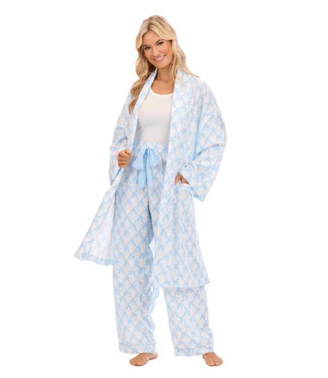 Blue Bow Pajama Pants
