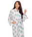 Pink Dahlia Floral Robe