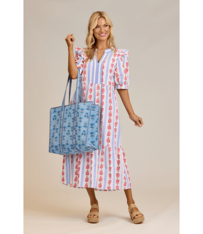 Blue Cornflower Tote