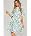 Carmen Blue Floral Dress