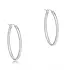 Enewton Oval Sterling Silver 1" Hoop Textured