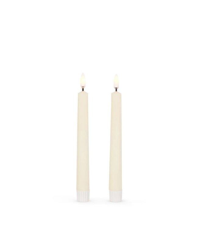 Ivory Taper Candles 7"