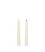 Ivory Taper Candles 7"