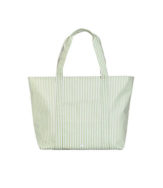 TRVL DESIGN Pimlico Stripe Sage Jumbo Tote Bag