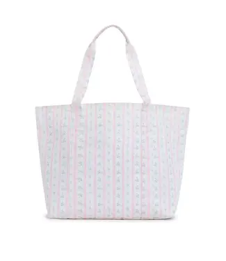TRVL DESIGN Ribbon Floral Pink Jumbo Tote Bag