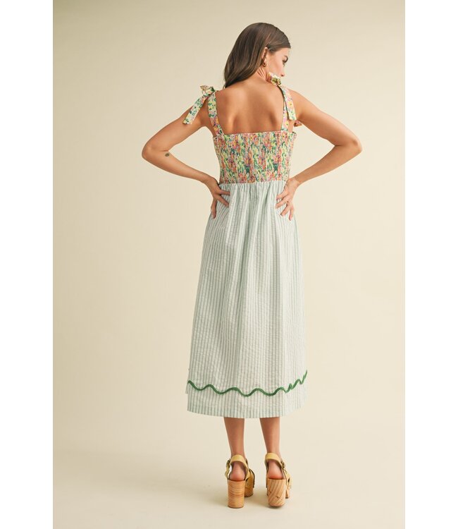 Allie Dusty Sage Midi Dress