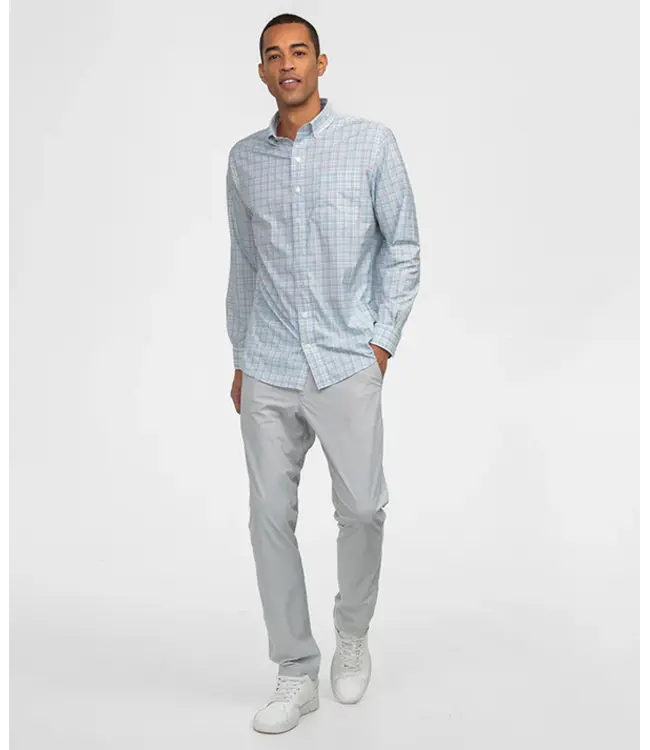 Willowbend Plaid Folkstone Gray Button Down