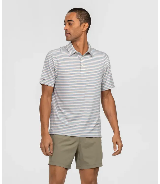 Cahaba Heather Stripe Hampton Polo