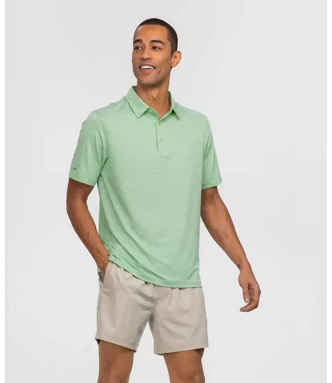 Heather Madison Stripe Fairway Polo