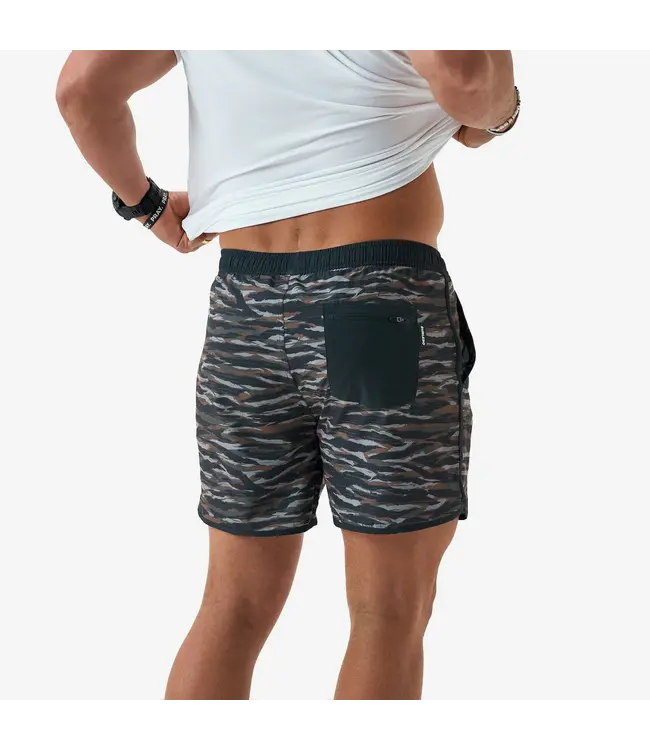 Tiger Stripe Camo Wetland Swim Trunks