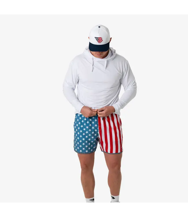 Throwback USA Swim Trunks