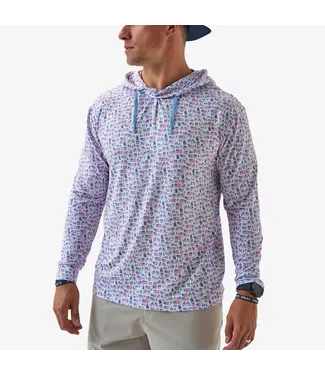 Burlebo Old Glory White Performance Hoodie