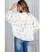 Carin White Floral Embroidered Blouse