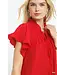 Sharon Red Babydoll Dress