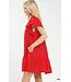 Sharon Red Babydoll Dress