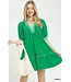 Megan Green French Terry Dress