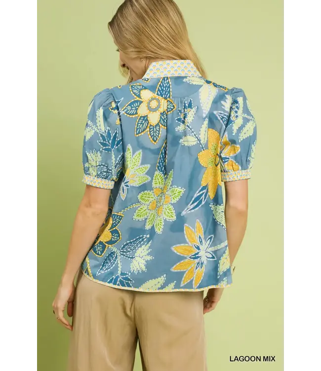 Margo Lagoon Abstract Top