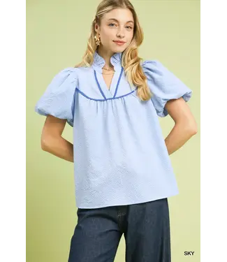 Candy Sky Textured Top