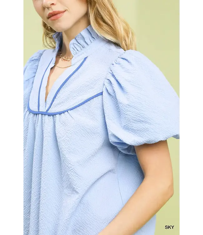 Candy Sky Textured Top