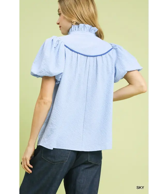 Candy Sky Textured Top