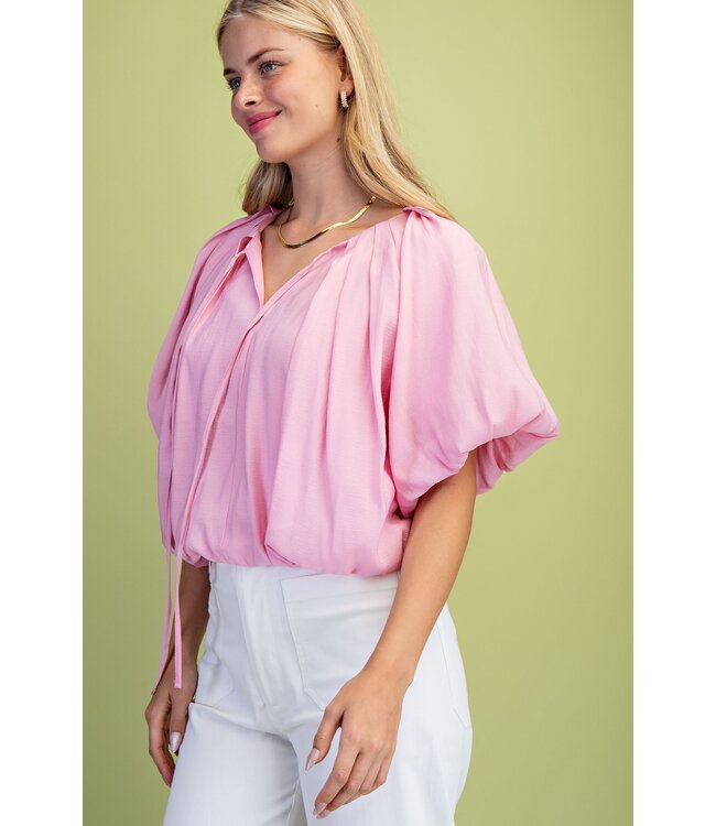 Makayla Bubblegum Balloon Top
