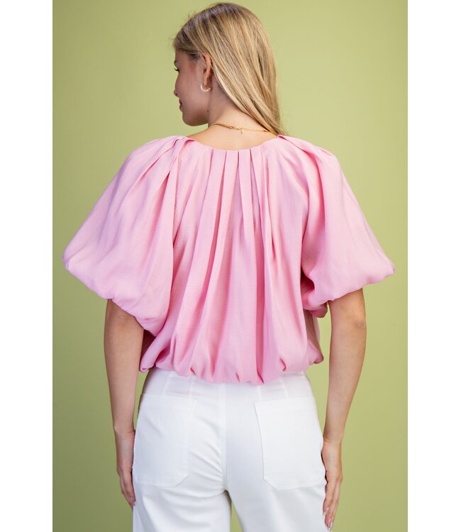 Makayla Bubblegum Balloon Top