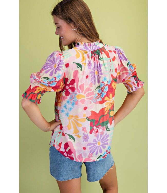 Billie Cherry Floral Top