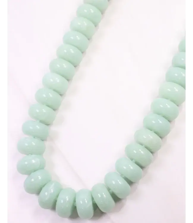 Pipestone Marble Beaded Mint Necklace