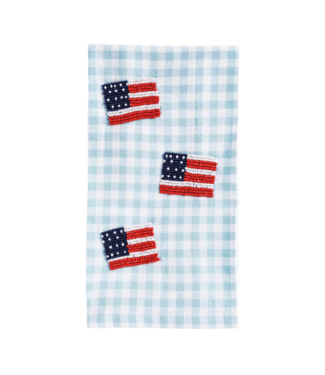 Flag Beaded Americana Towel