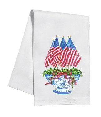 Rosanne Beck Collections Flags Chinoiserie Planter Towel