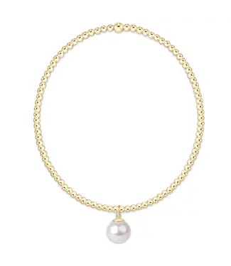 enewton design Enewton Classic Gold 2mm Bracelet - Classic Pearl 8mm Charm