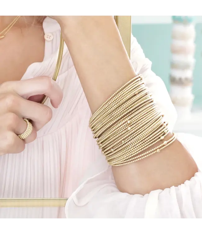 Enewton classic gold 2mm bead bangle