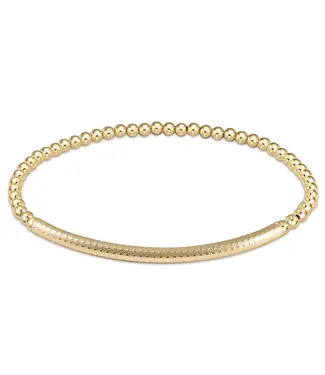 enewton design Enewton bliss bar textured gold 3mm bracelet