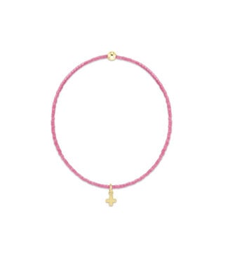 enewton design Enewton Hope Classic Bubblegum Bracelet - Signature Cross Small Gold Charm