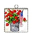 Round Top Mini Bucket of Geraniums Print