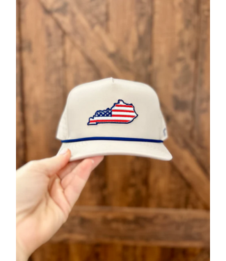Happy By Rachel llc American Flag Kentucky Khaki Hat